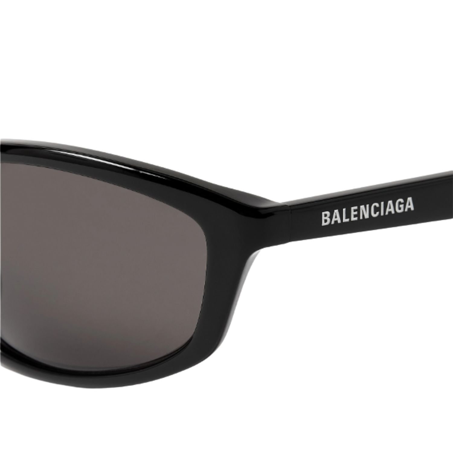 Balenciaga Sporty Wraparound Sunglasses Matte Black For Men - Image 4
