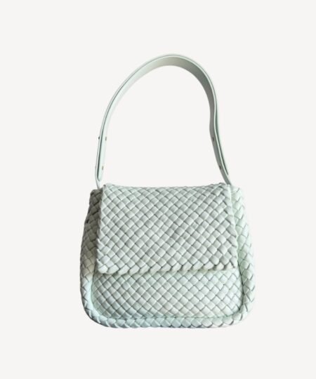 Bottega Veneta Small Cobble Shoulder Bag White For Women 26cm / 12in 755109V3A513902