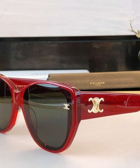 Celine Cat Ear Glasses Red For Women