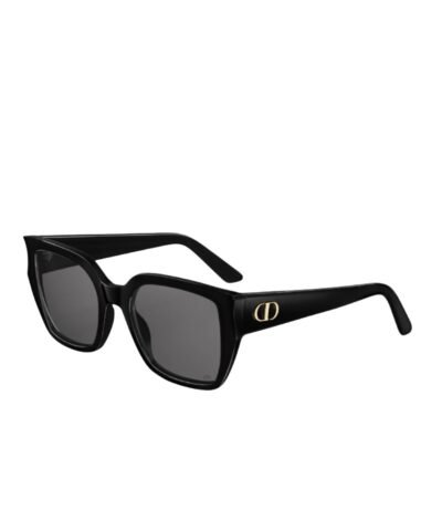 Dior Square Sunglasses Black With Gold - Toned Logo CD