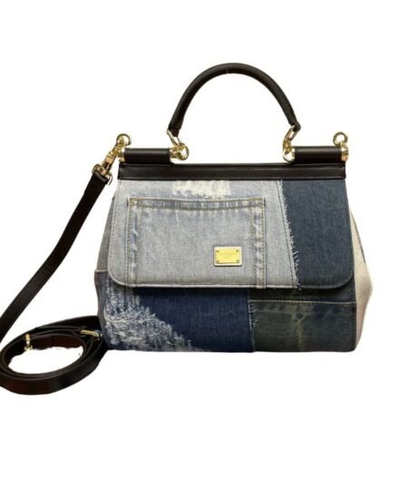 Dolce & Gabbana Large Sicily Handbag Blue For Women 11.4in/29cm