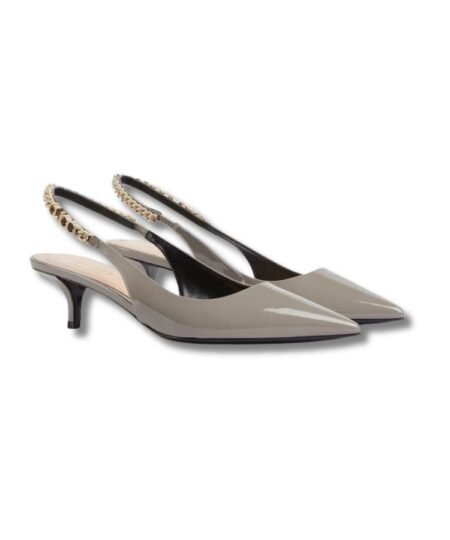 Gucci Signoria Slingback Pump Light Grey For Women- 782832 BNC80 2816