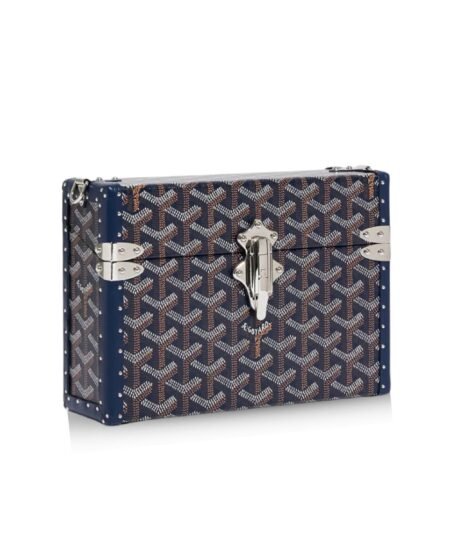 Goyard Cassette Trunk Bag Navy Blue For Women‎ 5.9in/15cm CASSETPMLTY12CL12P