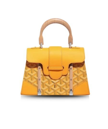 Goyard Saigon Structure Mini Bag Yellow For Women‎ 7.9in/20cm SAIGOBMINTY08CL08P