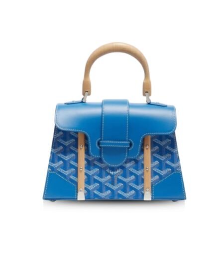 Goyard Saigon Structure Mini Bag Blue For Women‎ 7.9in/20cm SAIGOBMINTY10CL10P