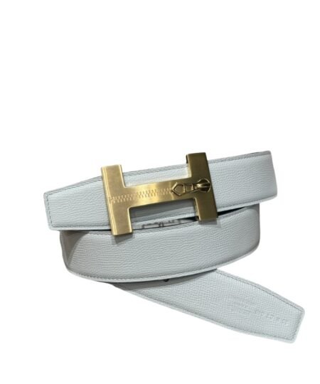 Hermès “H-Zip” 38mm Reversible Belt White & Black