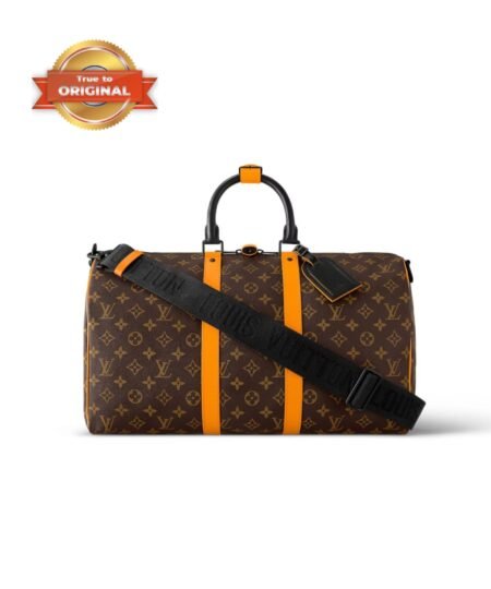 [True-to-ORIGINAL] Louis Vuitton Keepall Bandoulière 45 Bag Brown For Men 17,7in/45cm M46703