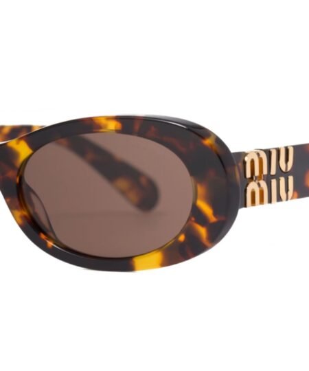 Alternative view of Miu Miu Oval Classes Tortoiseshell Sunglasses For Women