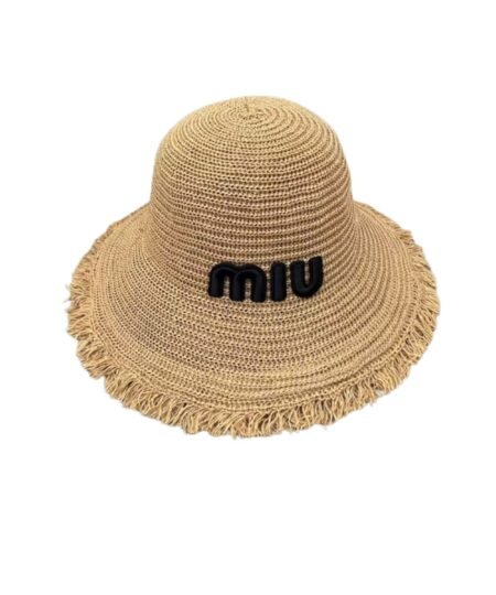 Miu Miu Knit Bucket Hat Brown For Women 57cm/ 22.4in
