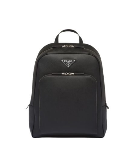 Prada Saffiano Backpack Black For Men 30cm / 11.8in 2VZ102_2FAD_F0002_V_OOO