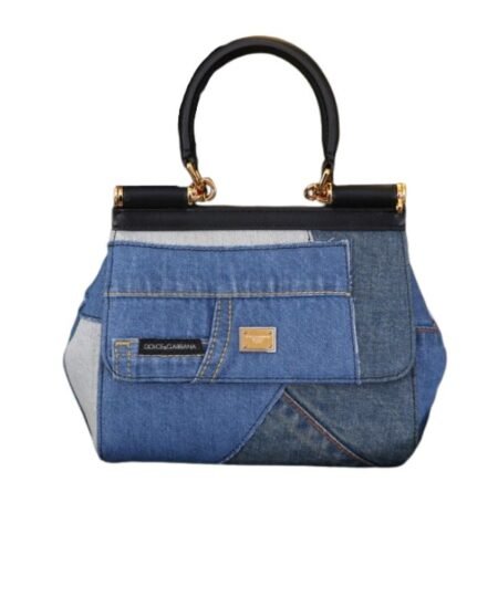 Dolce & Gabbana Sicily Handbag Blue For Women 7.9in/20cm