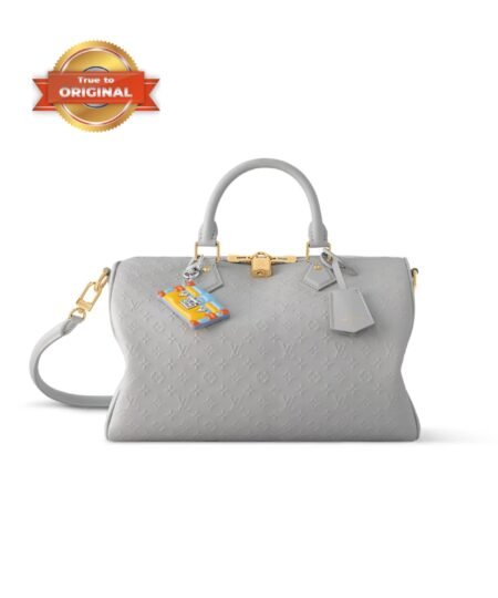 [True-to-ORIGINAL] Louis Vuitton Speedy Soft 30 Cloud Gray For Women 11.8in/30cm M25670