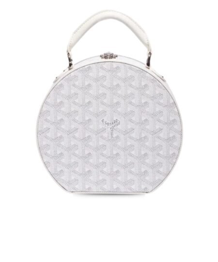 Goyard The Alto Hatbox Trunk Bag White For Women‎ 7.1in/18cm ALTOC2PMLTY50CL50P
