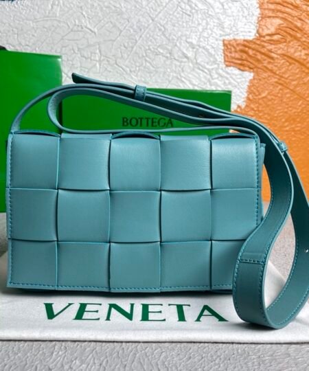 Bottega Veneta Cassette Light Blue, For Women, Women’s Bags 9.1in/23cm