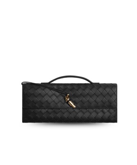 Bottega Veneta Andiamo Clutch Black For Women 31cm/12.2in 741511VCPP31019