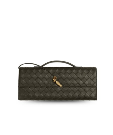 Bottega Veneta Andiamo Clutch Kaki For Women 31cm/12.2in 741511VCPP33387