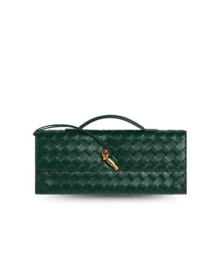 Bottega Veneta Andiamo Clutch Emerald Green For Women 31cm/12.2in 741511VCPP33050