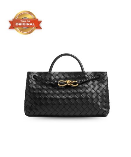 [True-to-ORIGINAL] Bottega Veneta East-West Andiamo Black For Women 29cm/11.4in 766010VCPP11139