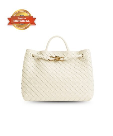 [True-to-ORIGINAL] Bottega Veneta Medium Andiamo Sea Salt For Women 32cm/12.6in 766016VCPP19211