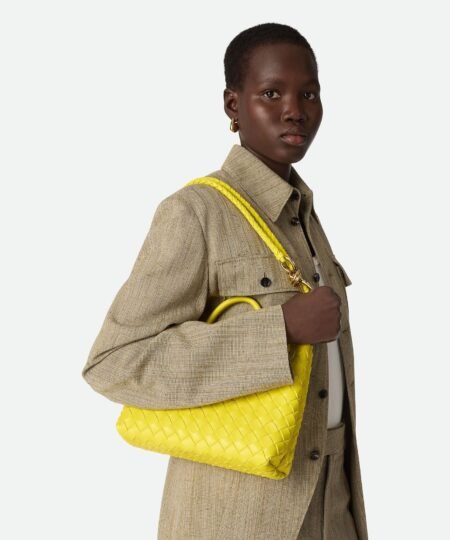 Alternative view of [True-to-ORIGINAL] Bottega Veneta Small Andiamo Sulfur For Women 25cm/9.8in 766014VCPP17225