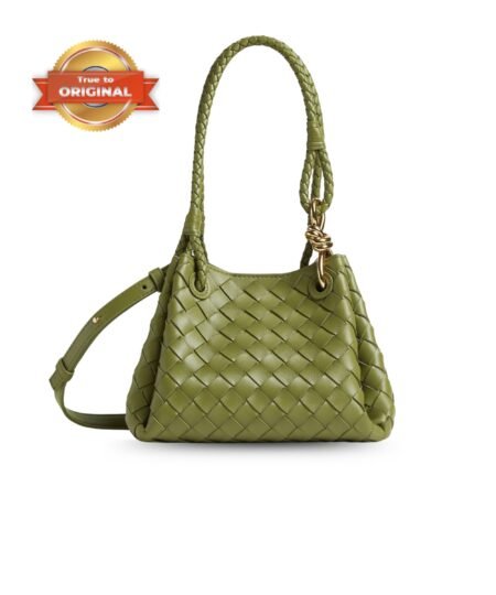 [True-to-ORIGINAL] Bottega Veneta Small Parachute Matcha For Women 20cm/7.9in 796569VCPPT2498