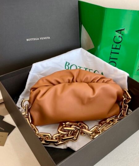 Bottega Veneta Chain Pouch Light Orange, For Women, Women’s Bags 12.2in/31cm