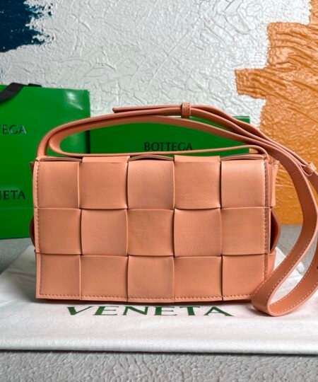 Bottega Veneta Cassette Light Orange, For Women, Women’s Bags 9.1in/23cm