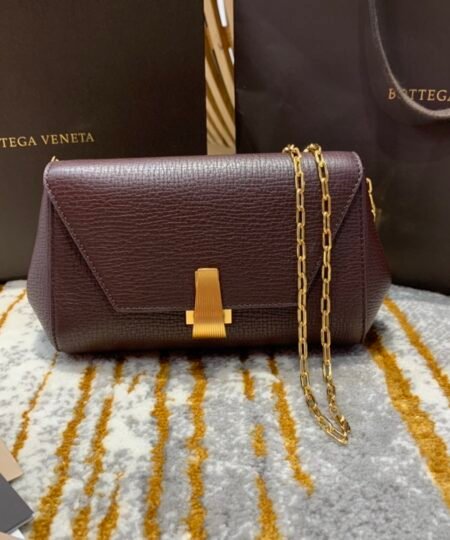 Bottega Veneta Mini Angle Palmellato Bag Purple, For Women, Women’s Bags 7.5in/19cm