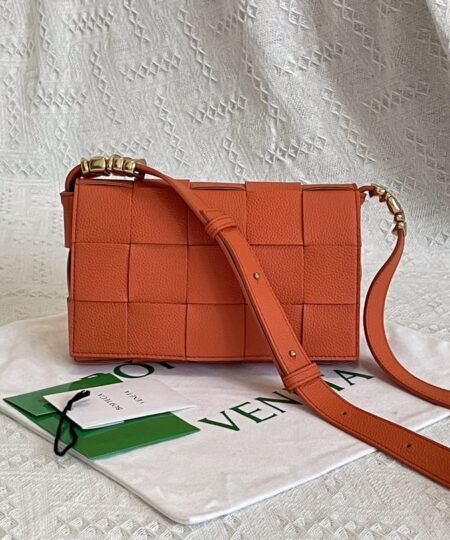 Bottega Veneta Cassette Orange, For Women, Women’s Bags 9.1in/23cm