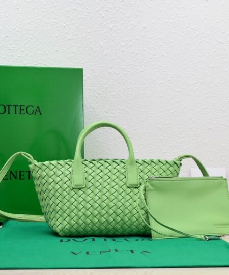 Bottega Veneta Mini Cabat Green , For Women, Women's Bags 7.9in/20cm