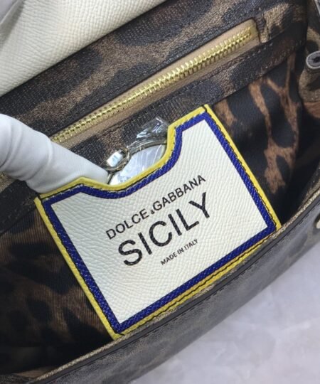 Alternative view of Dolce & Gabbana Medium Sicily Handbag Unique Print Motifs Muticolour For Women 10.2in/26cm DG