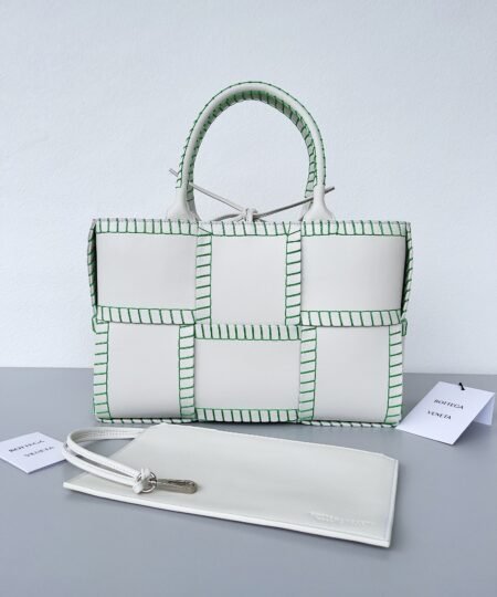 Bottega Veneta Small Arco Tote Bag White, For Women, Women's Bags 11.8in/30cm