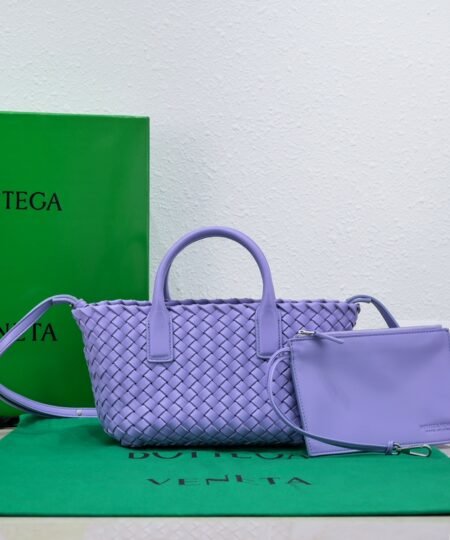 Bottega Veneta Mini Cabat Purple, For Women, Women's Bags 7.9in/20cm