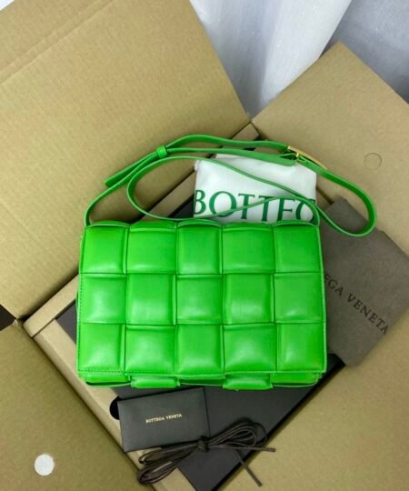 Bottega Veneta Padded Cassette Green, For Women, Women’s Bags 10.2in/26cm 591970VCQR13724