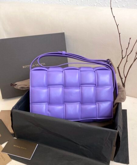Bottega Veneta Padded Cassette Bag For Women 10.2in/26cm In Violet