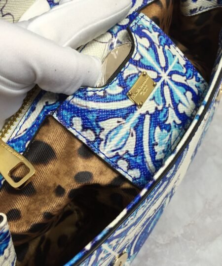 Alternative view of Dolce & Gabbana Medium Sicily Handbag In Dauphine Muticolour For Women 10.2in/26cm DG