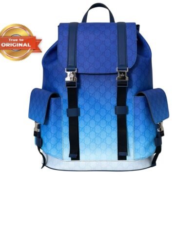 [True-to-ORIGINAL] Gucci Chroma Large Backpack Blue For Men 46cm/18.1in - ‎792080 FAERT 8474