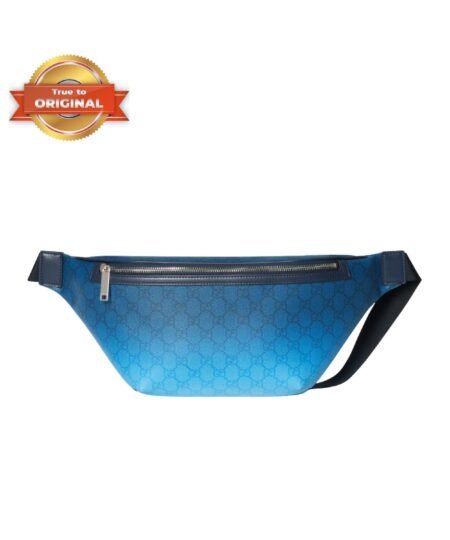 [True-to-ORIGINAL] Gucci Chroma Large Belt Bag Blue 39cm/15.3in – 835810 FAERN 8475