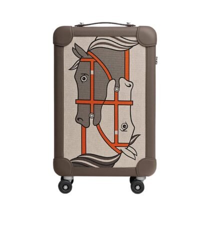 Hermes R.M.S Cabin Suitcase Beige/Noir 57cm/22in - H087172CMAA