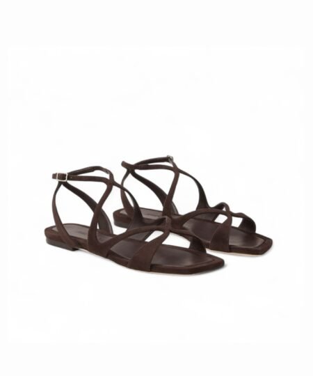 Jimmy Choo Ayla Flats Chocolate For Women AYLAFLATSUE