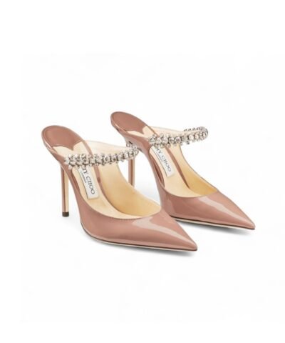 Jimmy Choo Bing 100 Mules Ballet Pink For Women BING100PAT