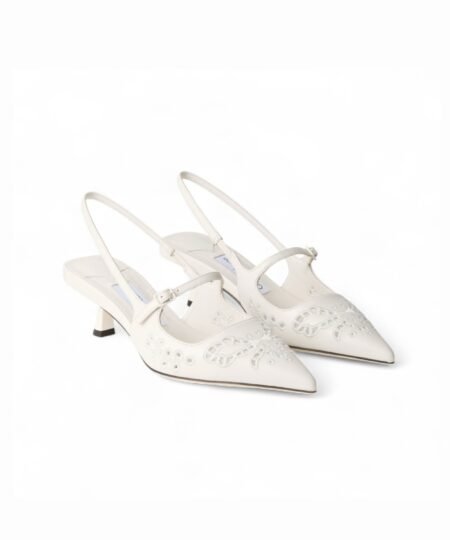 Jimmy Choo Didi 45 Leather Pumps Latte For Women DIDI45DXA