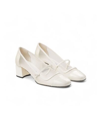 Jimmy Choo Elisa 45 Mesh Pumps Latte For Women ELISA45TNX