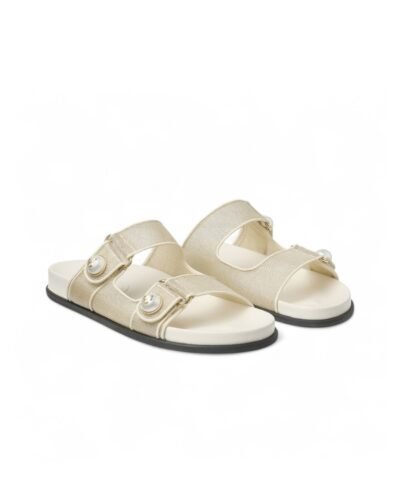 Jimmy Choo Fayence Sandal Champagne/Latte For Women FAYENCESANDALCJM