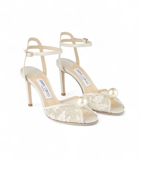 Jimmy Choo Sacora 85 Ivory/White For Women SACORA85FXW