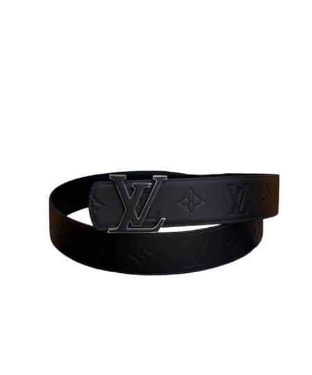 Louis Vuitton 40mm LV Initiales Monogram Eclipse Belt Black With Black Buckle
