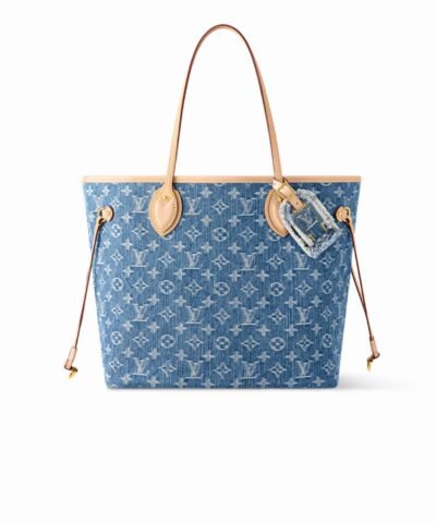 Louis Vuitton Neverfull MM Denim Blue For Women 12.2in/31cm M13192