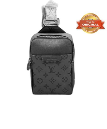 [True-to-ORIGINAL] Louis Vuitton Outdoor Sling Bag Taigarama Gunmetal Gray For Men Crossbody Bags 8.3in/21cm LV