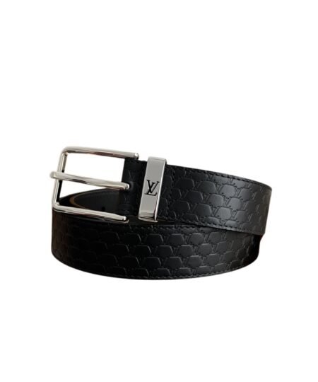 Louis Vuitton Initiales 35 mm Reversible Belt Black LV Blason Embossed