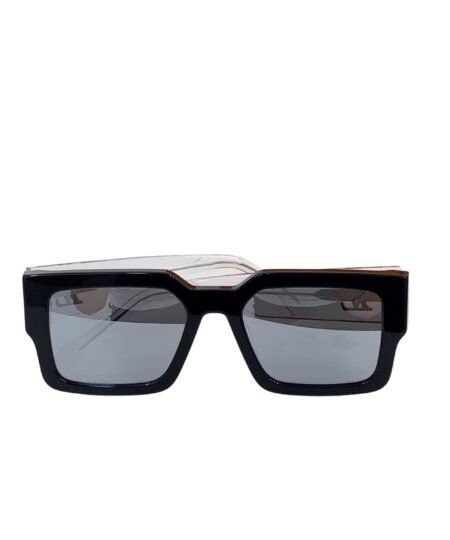 Alternative view of Louis Vuitton Square Millionaires Sunglasses Glossy Black With Grey Rims